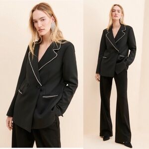 Good American Scuba Crystal Blazer